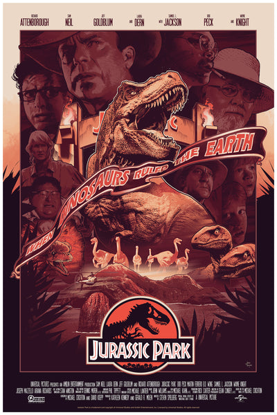 Jurassic Park John Guydo Alternative Movie Poster NYCC Variant