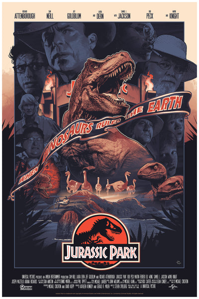 Jurassic Park John Guydo Alternative Movie Poster Variant