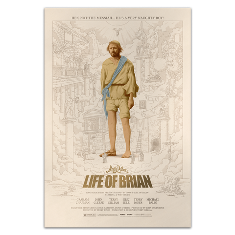 Monty Python's The Life of Brian movie poster by Florey