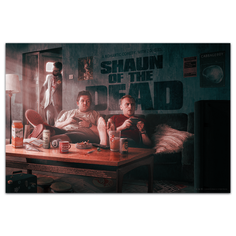 Shaun Of The Dead movie poster by Kevin Wilson