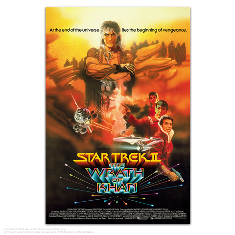 Star Trek II The Wrath of Khan by Bob Peak timed edition movie poster