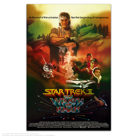 Star Trek II The Wrath of Khan by Bob Peak foil variant edition movie poster