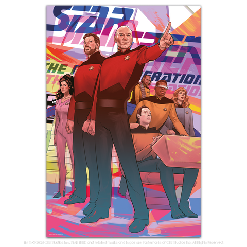 Star Trek The Next Generation fine art print Poster by Rachael Stott