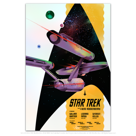 Star Trek The Original Series foil variant poster by Lyndon Willoughby