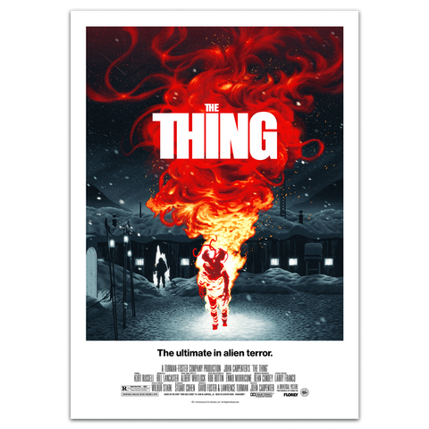 John Carpenters The Thing editions movie poster by Florey