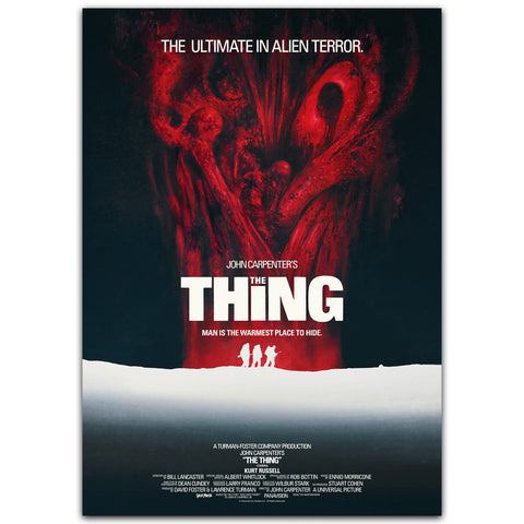 The Thing Uk One Sheet Style Movie Poster By Les Edwards