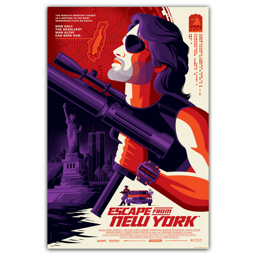 Escape From New York by Tom Whalen Vice Press