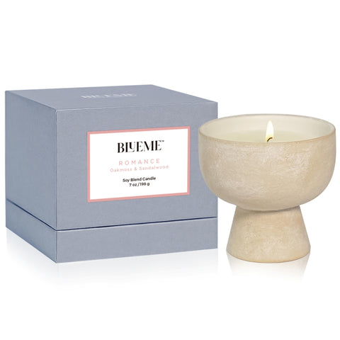 Romance Oakmoss & Sandalwood Refillable Ceramic Candle With Box