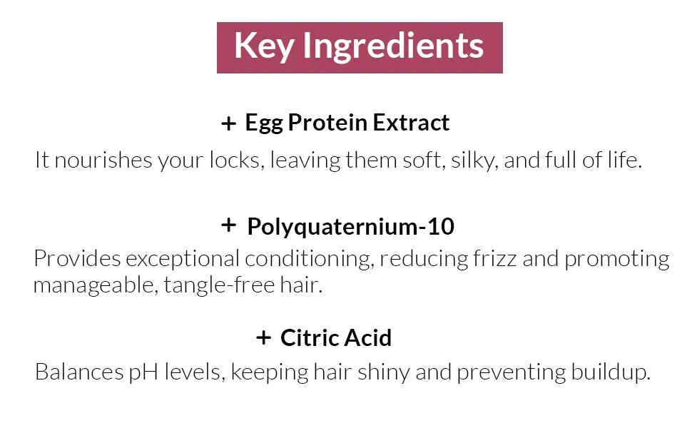 Glam Assure Egg White Protein Hair Care Combo Kit