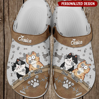 Cute Black Cat Personalized 202 Gift For Lover Rubber Crocs Clog