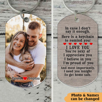 Personalized Couple keychain set (1 line text) – TamTak