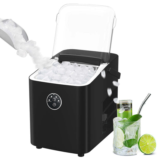 KISSAIR Countertop Ice Maker Portable Ice Machine, Basket Handle