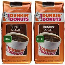 Dunkin Donuts Ground Coffee - Net Wt 12 OZ (Pack of 2) (Dunkin Decaf)
