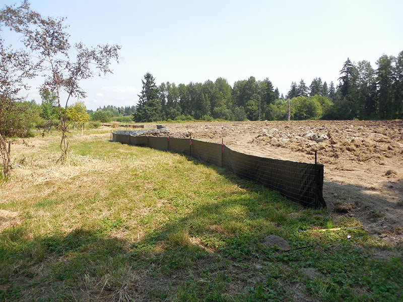 Voila, one silt fence completed!