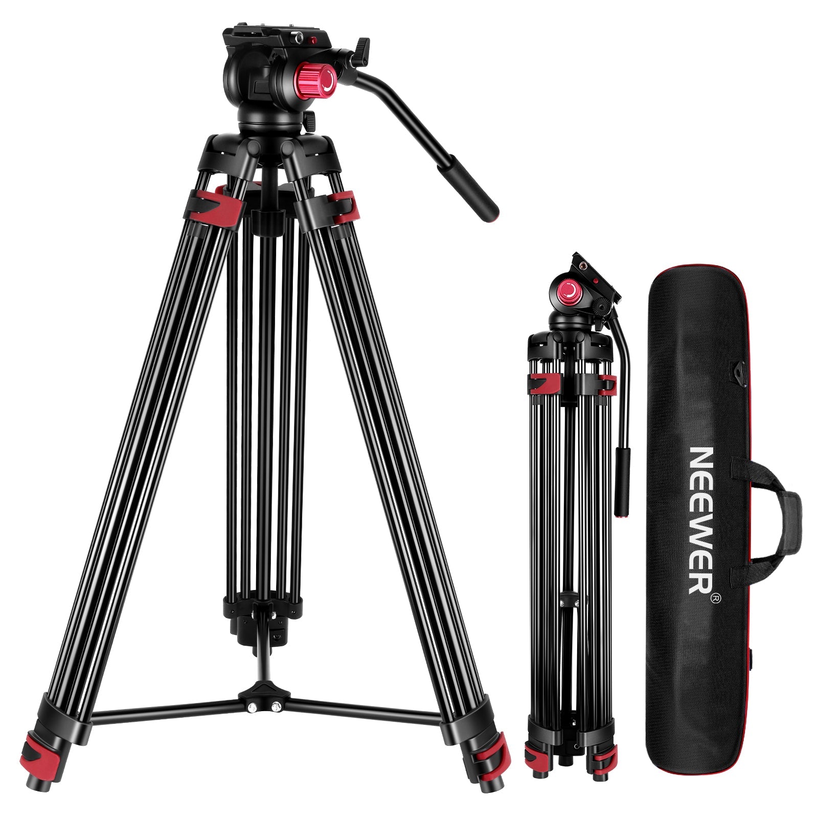 NEEWER DS801 Heavy Duty Aluminum Alloy Video Tripod - NEEWER.UK product image