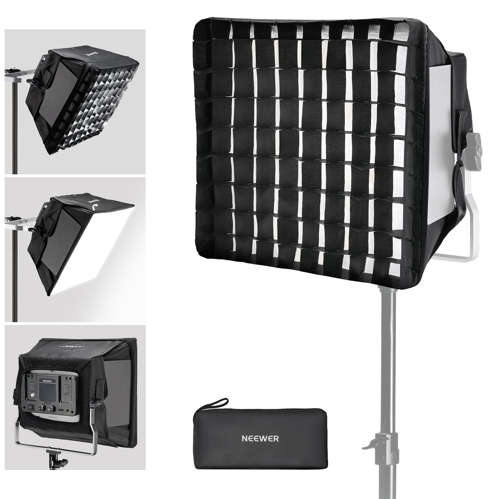 Neewer 530/ 660 Pro Rgb Led Video Light With App Control Softbox  Kit,360°full Color,50w Video Lighting Cri 97 - Photographic Lighting -  AliExpress