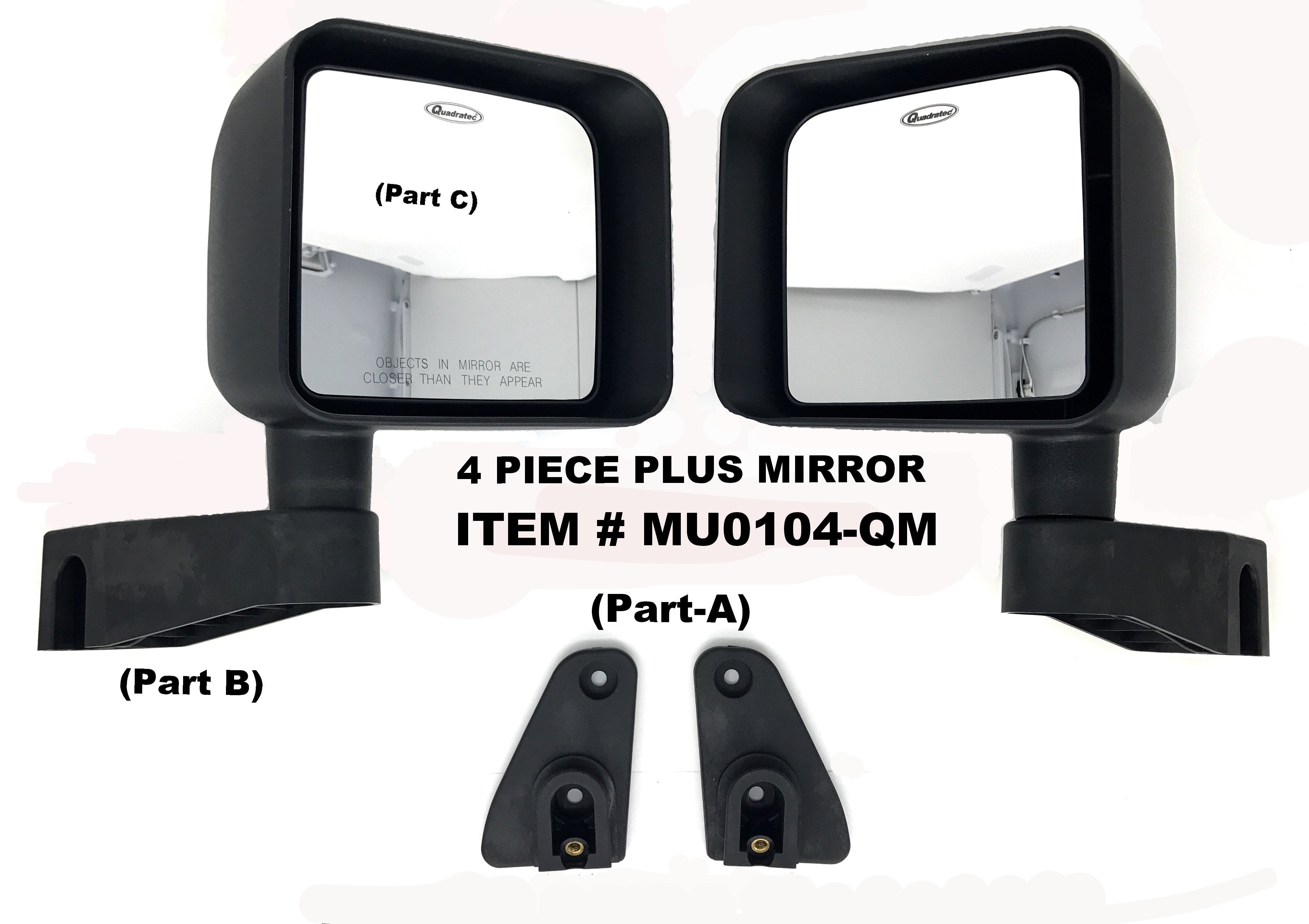 Jeep Mirror Mount Assembly | Jeep Wrangler Accessories | Mirage Unlimited