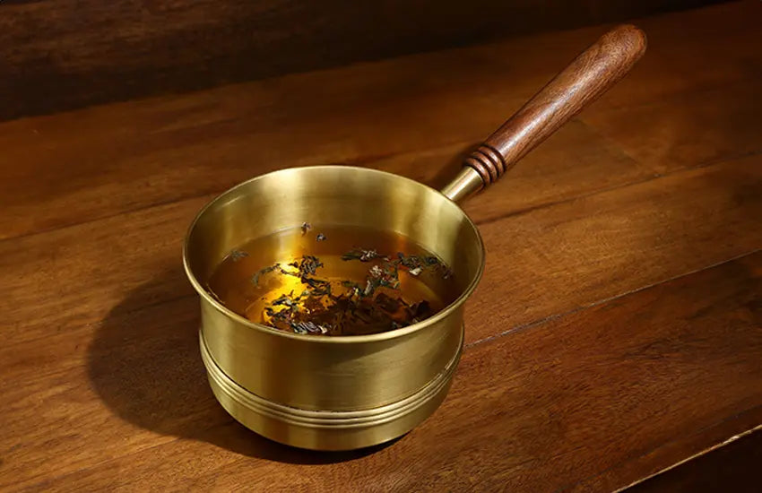 Brass Saucepan for Tea