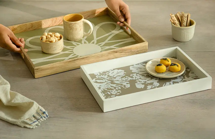 Wooden Tray Serving