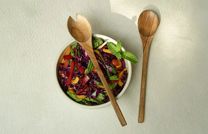 Salad Set Wood