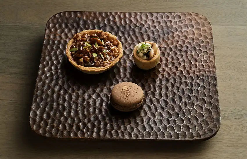 Mango Wood Textured Platter