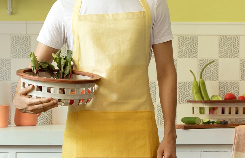 Earthy Cotton Kitchen Apron