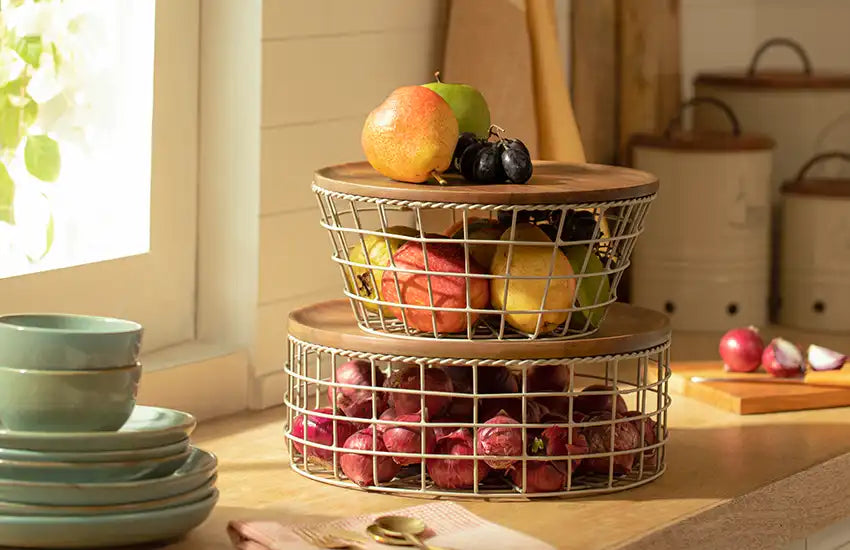 Organizing Kitchen using Basket