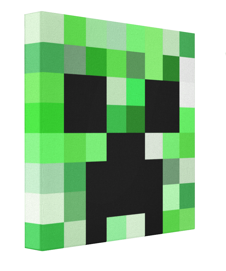 Minecraft Creeper Canvas | Minecraft Creeper | Creeper Face Canvas ...