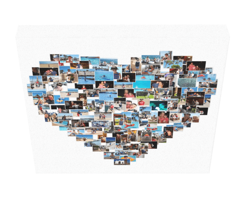 heart shape collage app