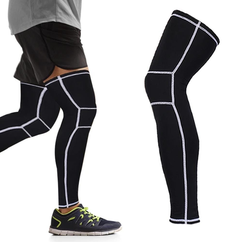 Energetic Compression Leggings for Men with Calf Kinesiology Tape – WaveWear