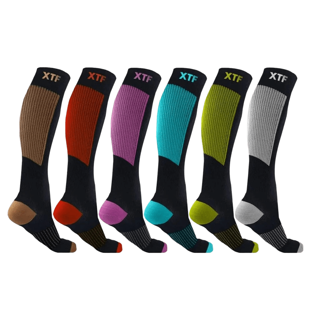 Copper-Infused Ultra V-striped Socks (6-Pairs) – Extreme Fit