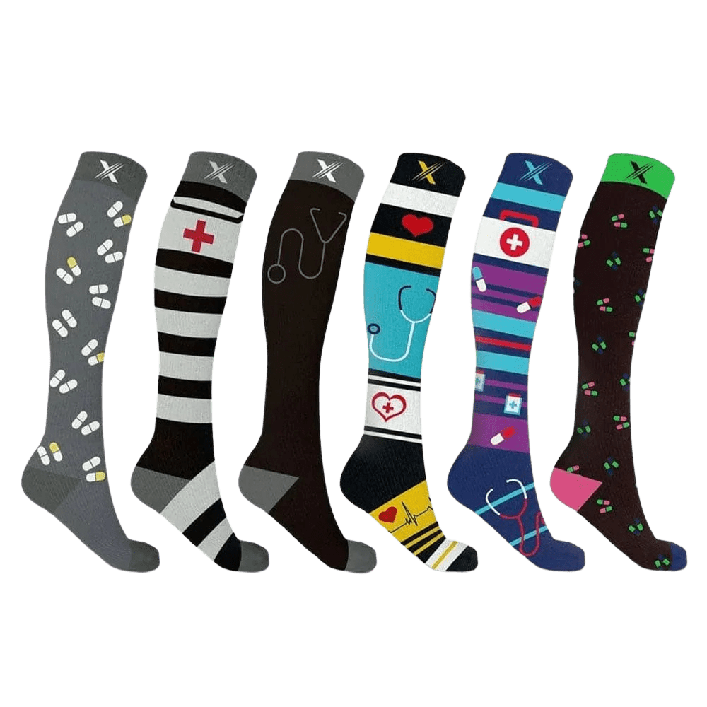 EXTREME FIT Men Large/X-Large Space and Orbits Knee High Compression Socks  (1-Pack) EF-TRECS-L - The Home Depot