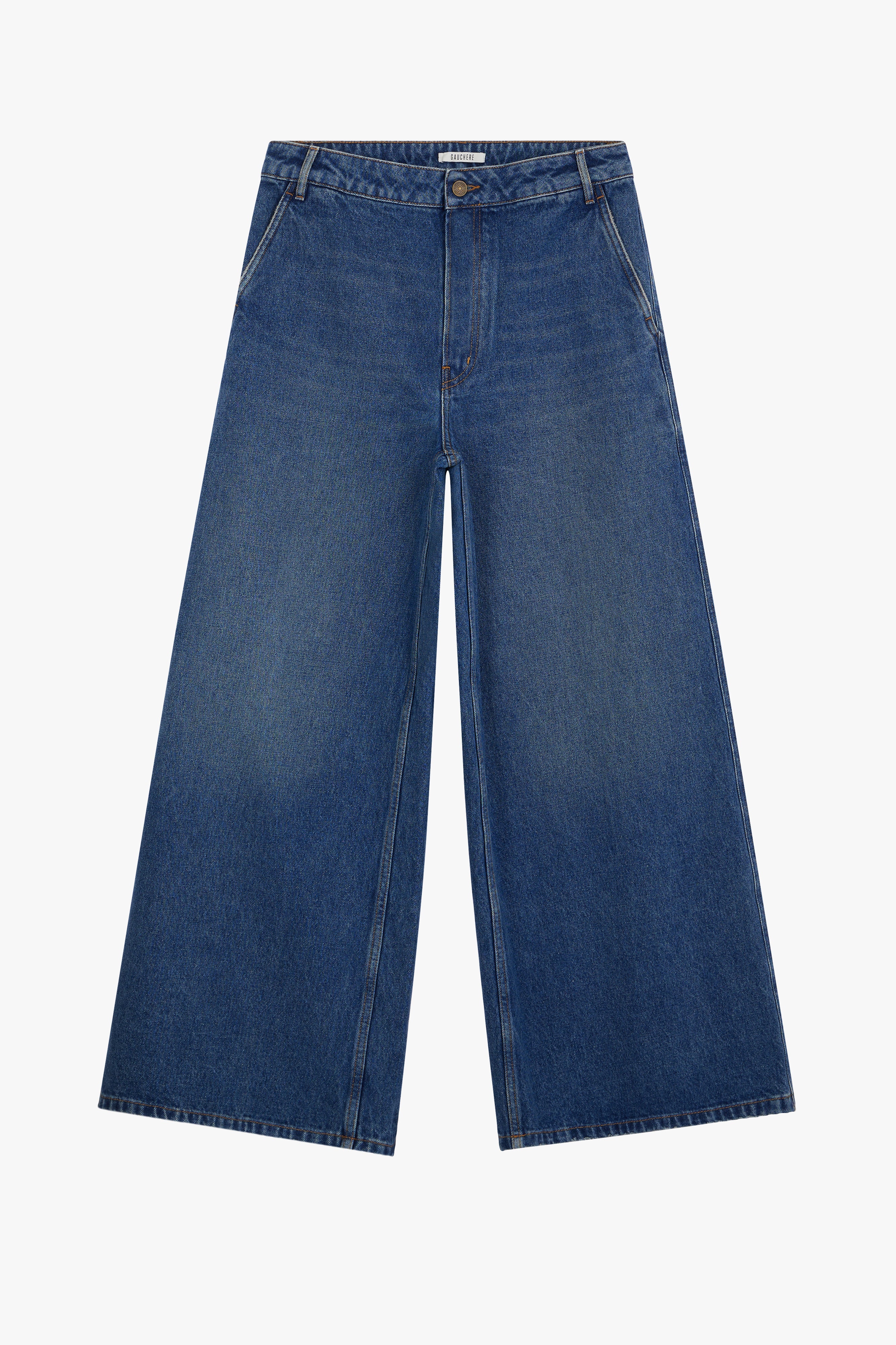 TRICOT Raw Hem Jeans 3/26 Blue Denim 10 Inch Leg Opening (26x27.5)