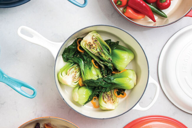 Ginger Sesame Steamed Bok Choy