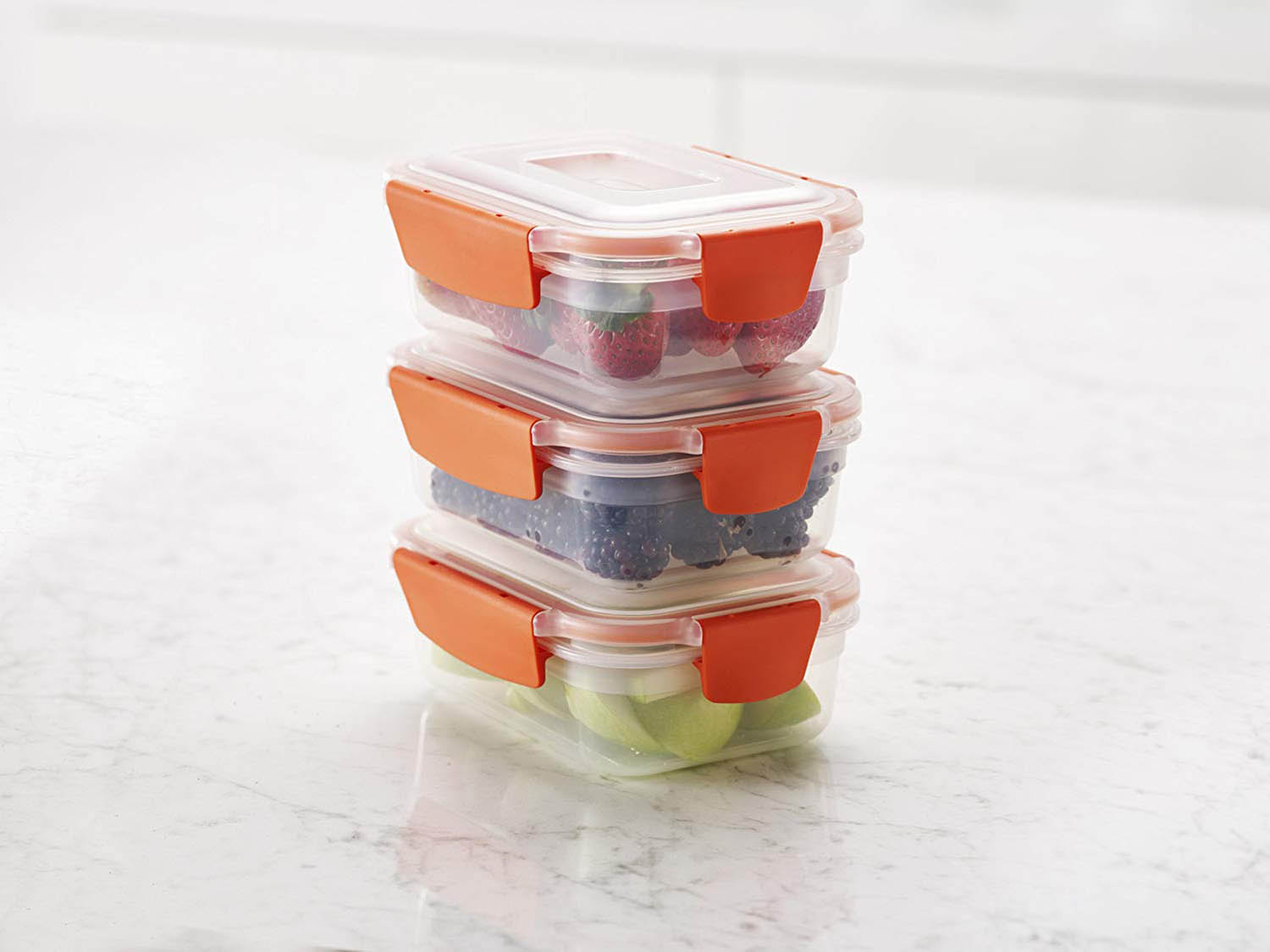 Joseph Joseph 6-Piece 18oz Nest Lock Single Container - Orange