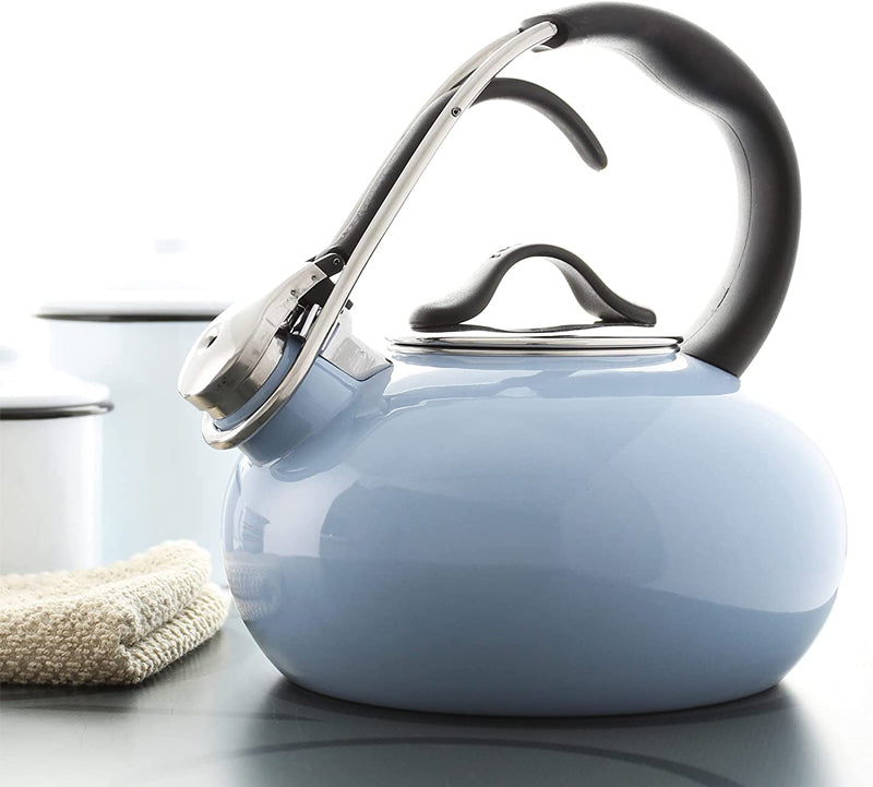 CHANTAL ENAMEL-ON-STEEL CLASSIC LOOP TEAKETTLE (1.8 QT.)