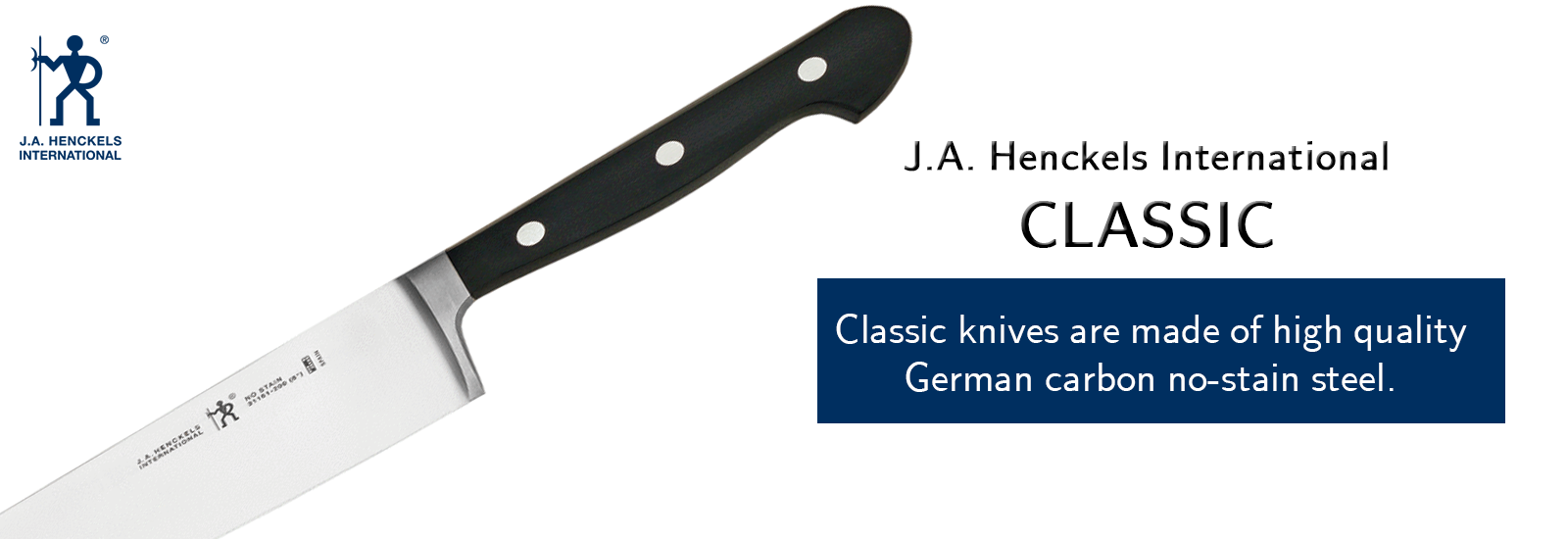 J.A. Henckels International German Stainless Steel 19111-170 6.5” Meat  Cleaver