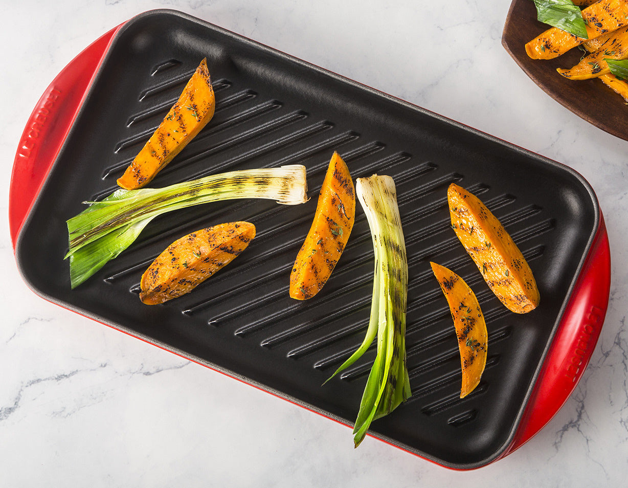 Le Creuset Enameled Cast Iron Extra Large Double Burner Grill Pan