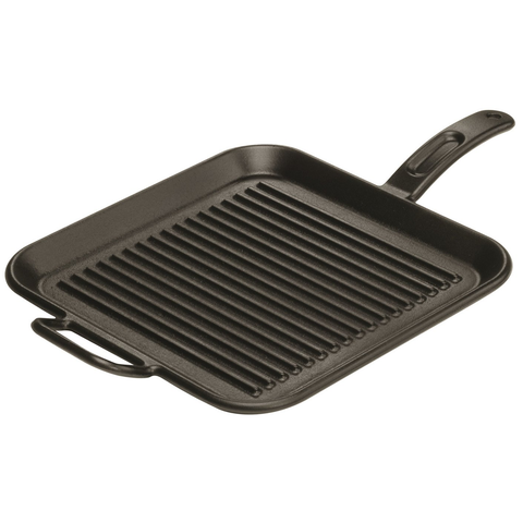 LODGE PRO-LOGIC 12'' SQUARE CAST IRON GRILL PAN