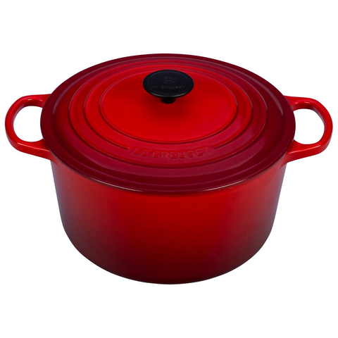 LE CREUSET 5.25-QUART ROUND DEEP DUTCH OVEN - CERISE