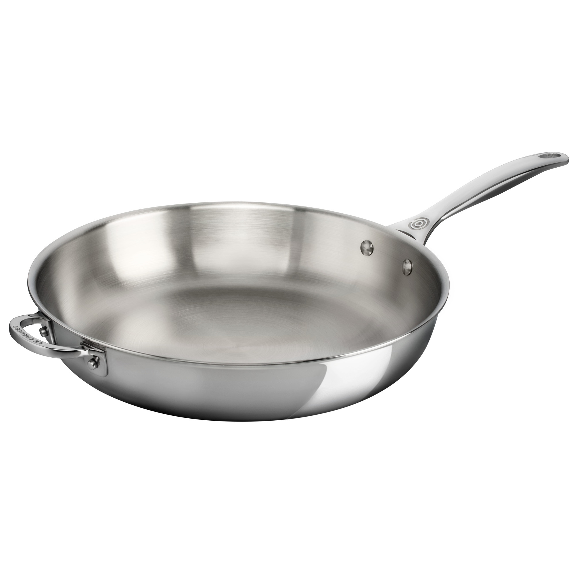 Editie Soeverein radioactiviteit Le Creuset 12.5" Stainless Steel Deep Fry Pan With Helper Handle