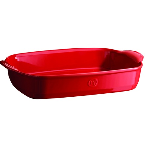 Emile Henry Large Rectangular Baking Dish Ultime, Burgundy