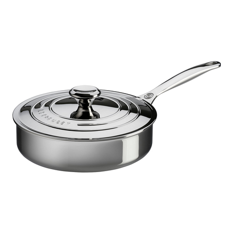 LE CREUSET 3-QUART STAINLESS STEEL SAUTE PAN