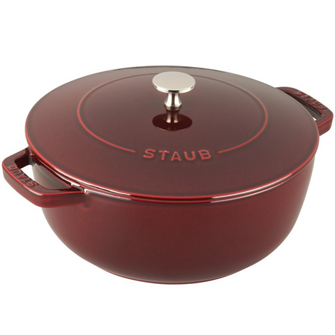 STAUB CAST IRON 3.75-QUART ESSENTIAL FRENCH OVEN - GRENADINE