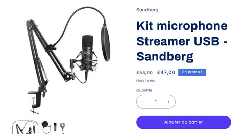 kit microphone 50 euros