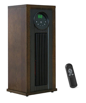 Member's Mark 23"3-Element Infrared Wood Tower Heater with UV LED Light - 104359