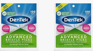 DenTek Deep Clean Bristle Picks Two Packs of 100 Each - 104621