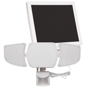 Westinghouse 2000 Lumen Solar Motion Activated Triple Head Security Light, White - 104355