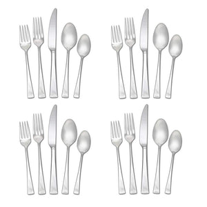 Mikasa 5100238 Lucia 20-Piece 18/10 Stainless Steel Flatware Set , Service for 4 - 104841