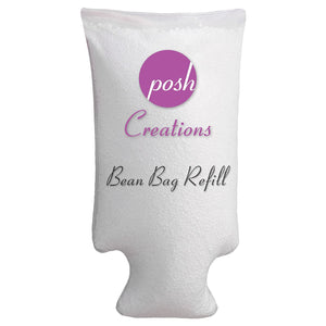 Posh Creations Filling Bean Bag Refill, 100 L, White with EZ-Pour Zipper Spout - 102048